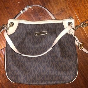 Large Brown MK crossbody tote